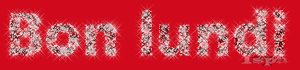 Gif animé Bon lundi rouge